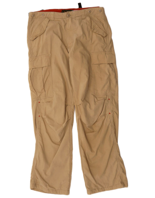 Pantaloni cargo dritti da uomo Timberland W32 L31 in cotone beige