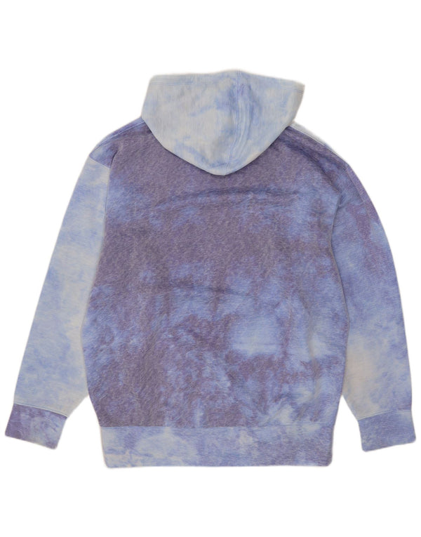 Nike Uomo Dri Fit Loose Fit Felpa con cappuccio Maglia XS Blu Tie Dye Poliestere