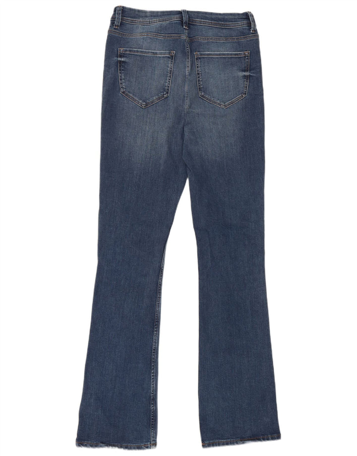 Jeans svasati lunghi slim da donna Marks & Spencer UK 12 medio W28 L32 blu