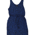 MOSSIMO Womens Abstract Pattern Sleeveless Sheath Dress UK 18 XL Blue Vintage Mossimo and Second-Hand Mossimo from Messina Hembry 