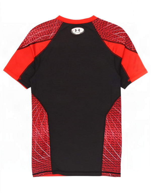 Maglietta Under Armour da uomo Heat Gear Top grande rosso color block