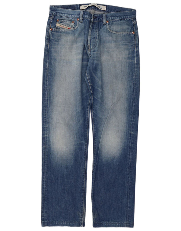 Jeans dritti da donna Diesel W32 L32 cotone blu