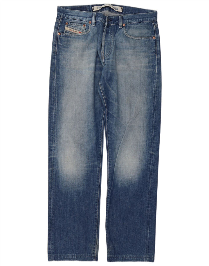 Jeans dritti da donna Diesel W32 L32 cotone blu