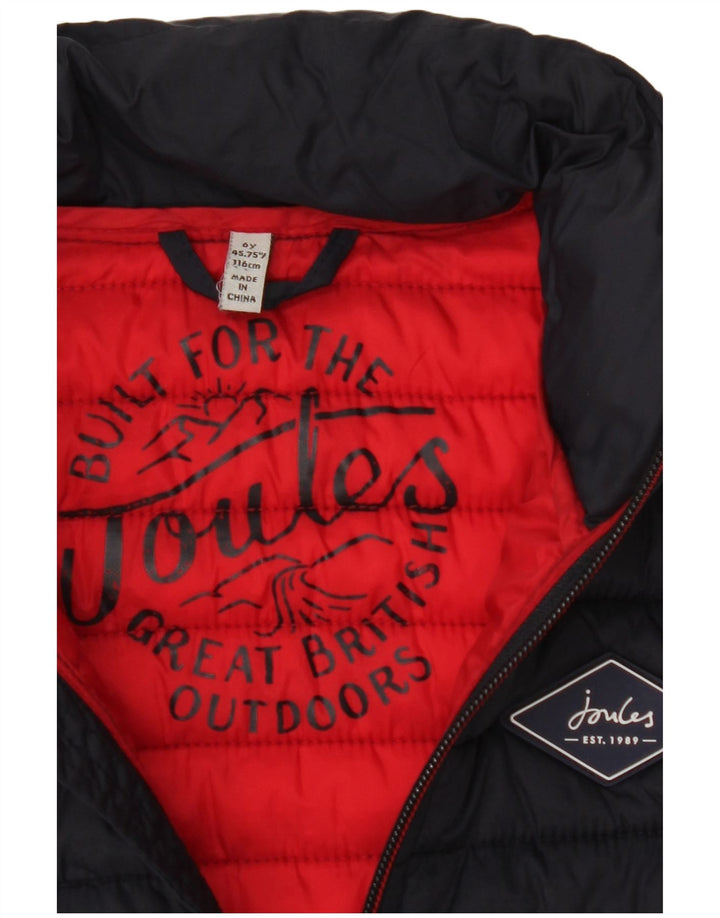 Gilet imbottito per ragazzi Joules 5-6 anni in poliammide blu navy