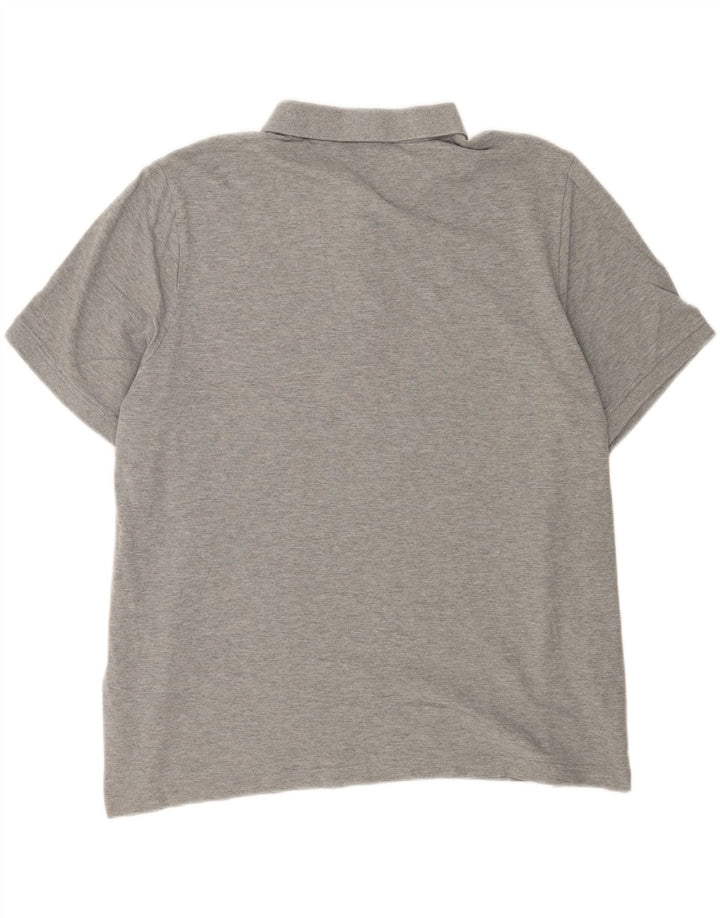 Polo Puma da uomo 2XL in cotone chiazzato grigio