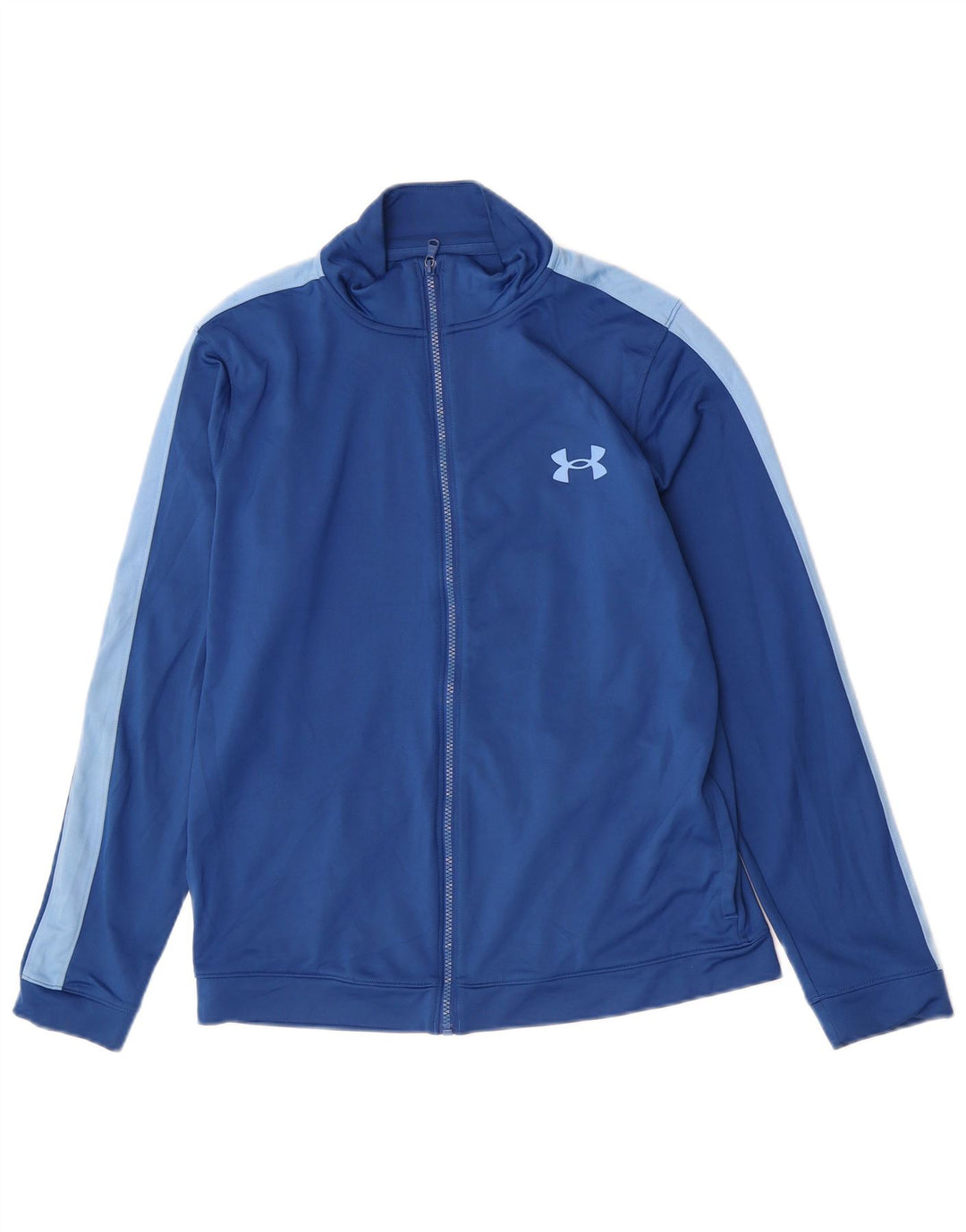 Giacca da ginnastica da uomo Under Armour grande in poliestere color block blu
