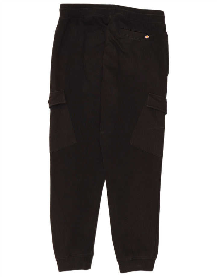Pantaloni da tuta da uomo Ellesse Cargo Joggers grandi in cotone nero