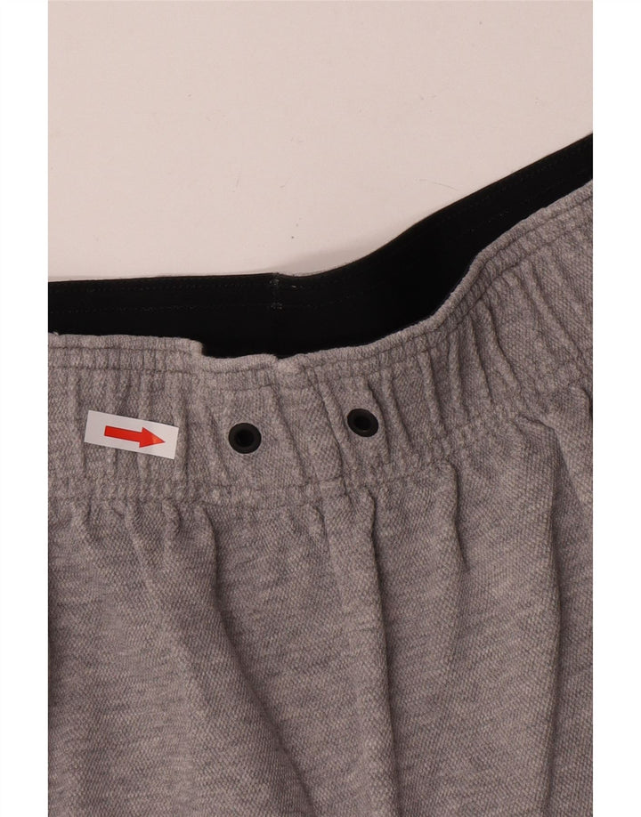 Pantaloncini sportivi da uomo Adidas in cotone grigio medio