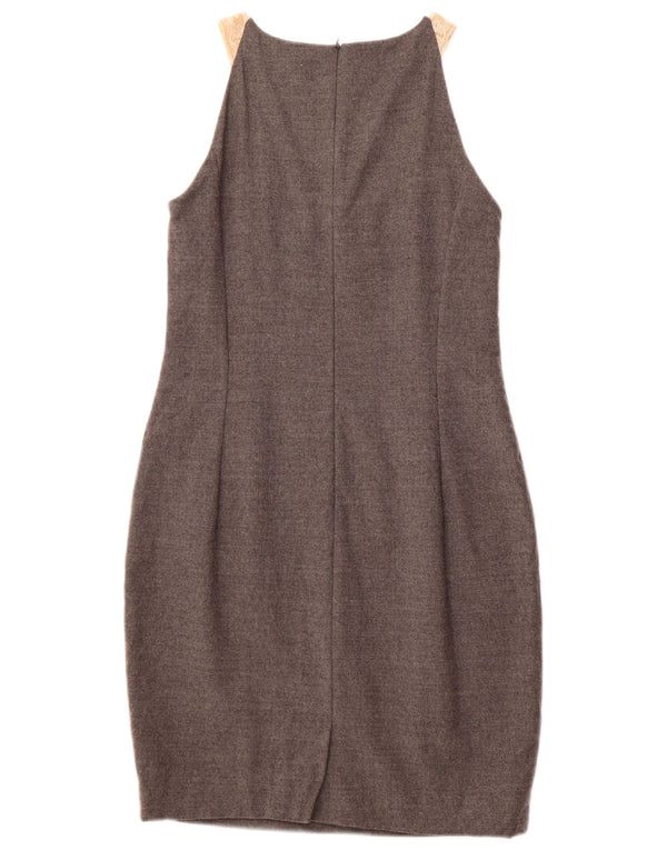 Abito tubino senza maniche da donna SPORTMAX UK 10 Piccolo grigio floreale