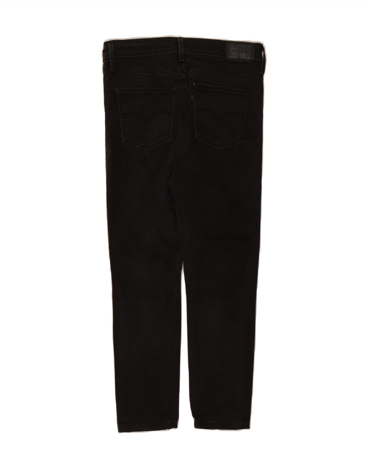 LEVI'S Womens Slimming Skinny Jeans W29 L26 Black Cotton Vintage Levi's and Second-Hand Levi's from Messina Hembry 