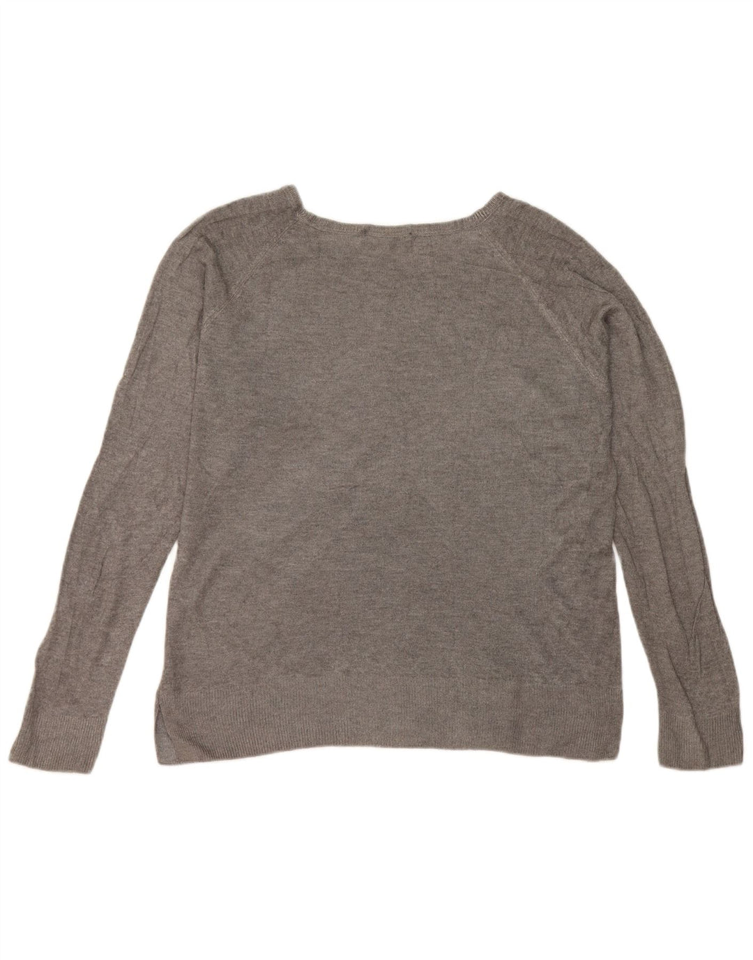 Maglione maglione con scollo a barca da donna Zara UK 16 grande grigio