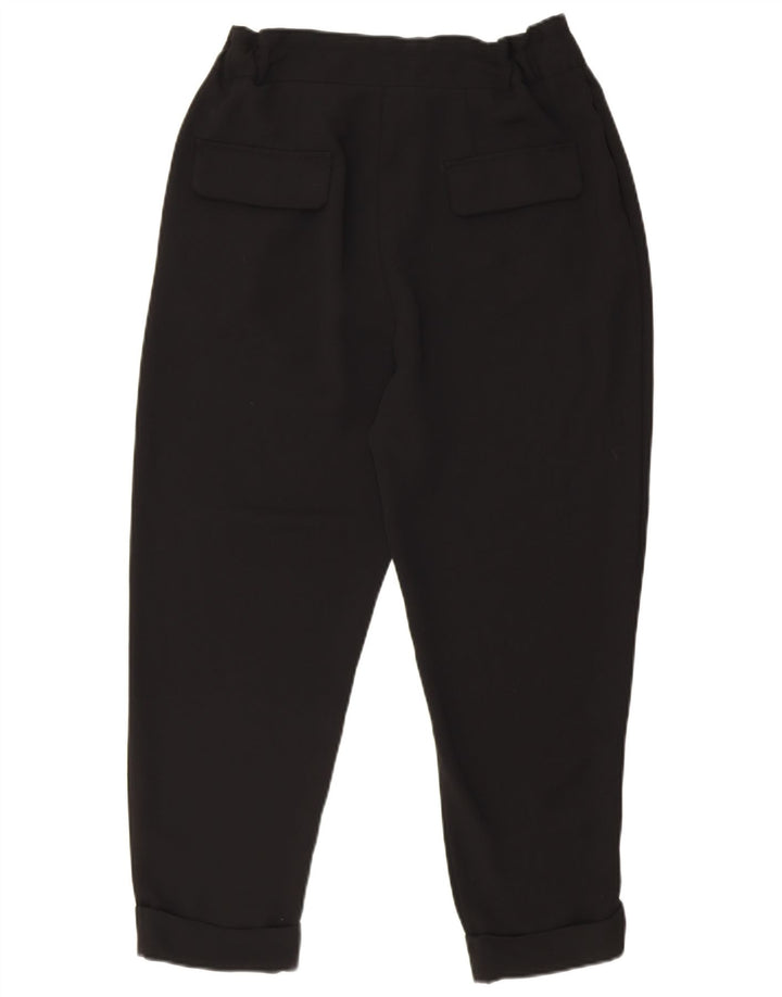 Pantaloni corti con pegging da donna Zara EU 40 medi W30 L25 poliestere nero