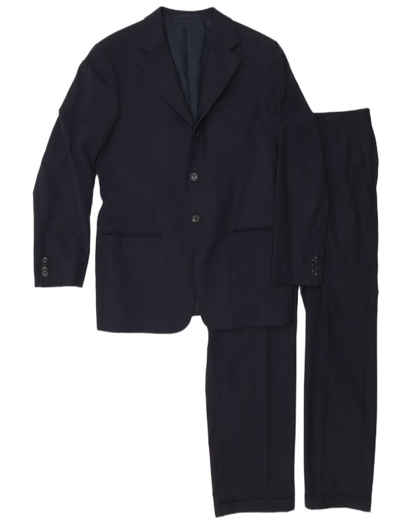 Armani Collezioni Mens 3 Button 2 Piece Suit IT 50 Medium W31 L31 Navy Blue