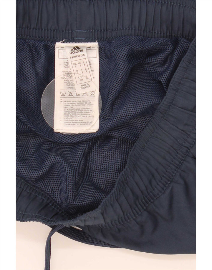 Pantaloncini sportivi da donna Adidas UK 10 Small blu navy in poliestere