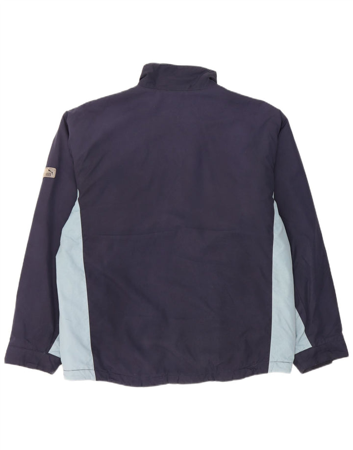 Giacca a vento da uomo Puma UK 38 Medium Navy Blue Colourblock Poliestere