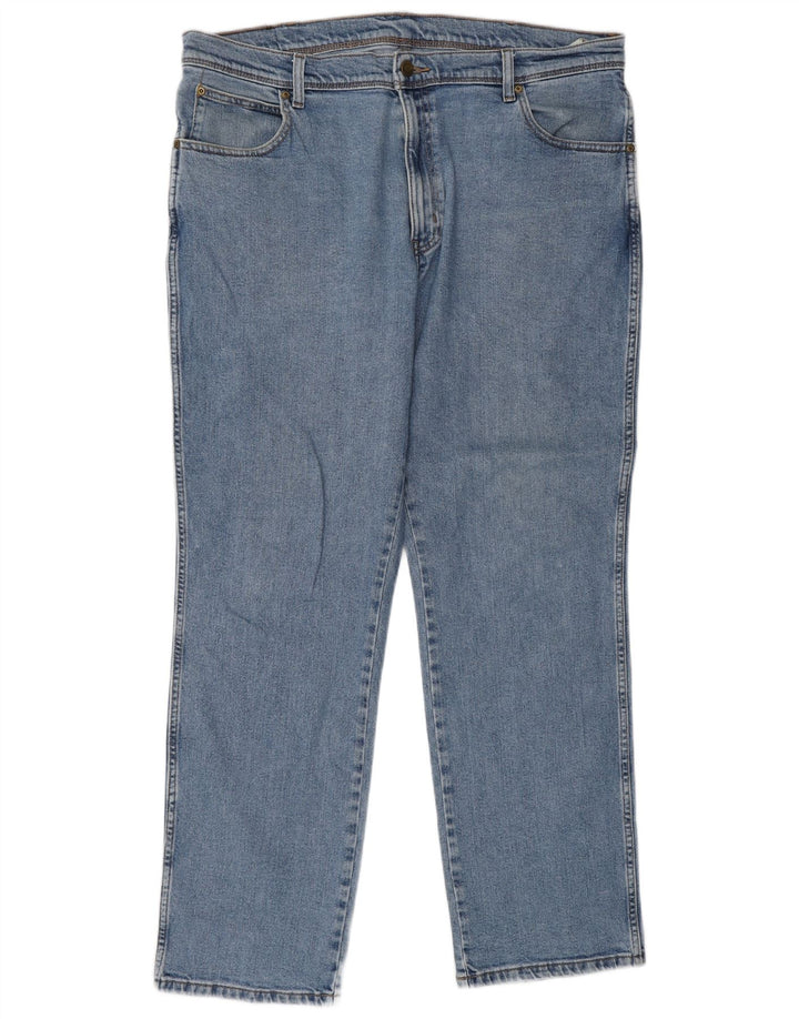 Jeans dritti da uomo vestibilità regolare WRANGLER W38 L32 cotone blu
