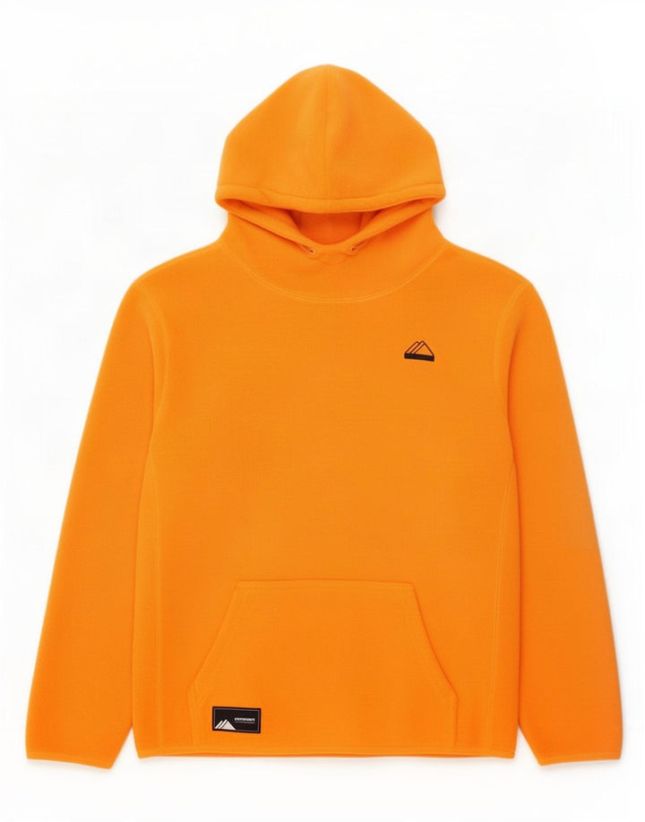 Maglione in pile con cappuccio da uomo Superdry Large arancione poliestere