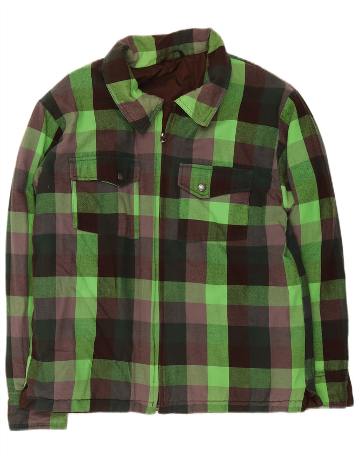 Giubbotto bomber da uomo The North Face UK 38 verde medio a quadri