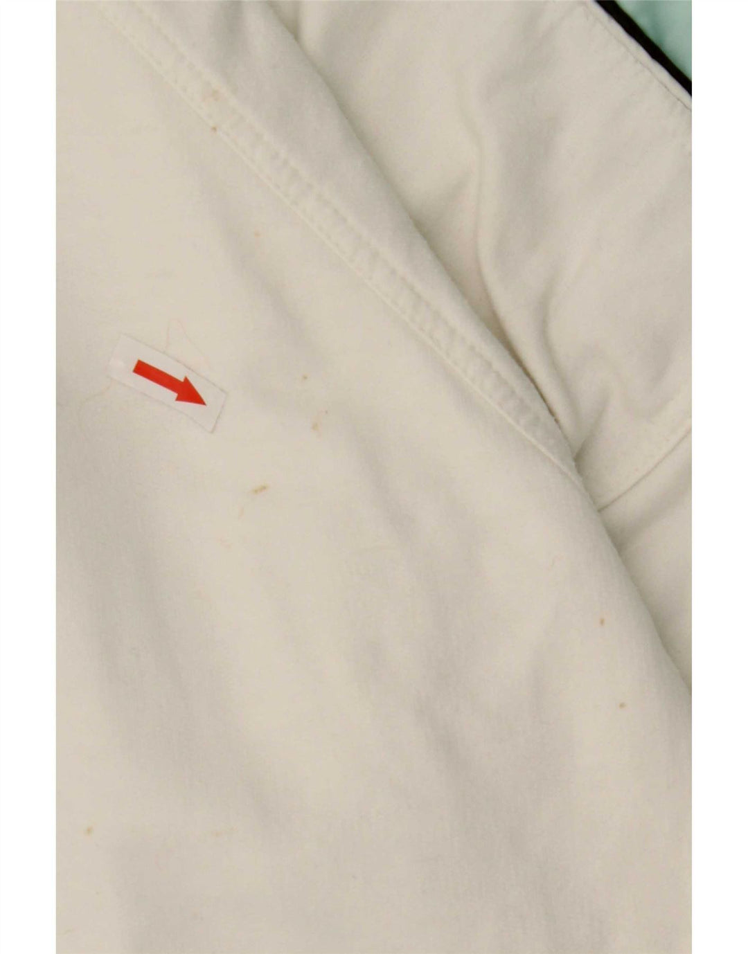 Felpa da uomo Ellesse con collo abbottonato, maglione grande, cotone color block bianco