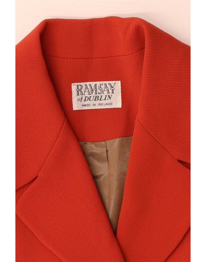 Giacca blazer a 4 bottoni da donna Ramsay UK 14 rossa media