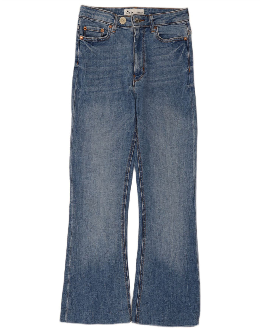Jeans Bootcut da donna Zara EU 36 XS W26 L26 Blu
