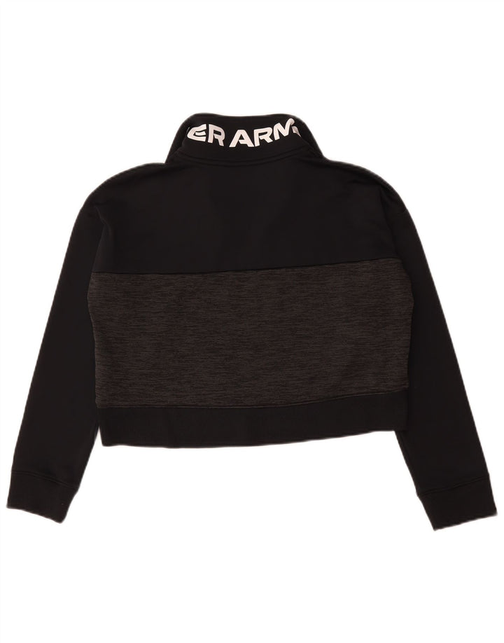 Felpa corta oversize da donna Under Armour UK 10 piccola nera