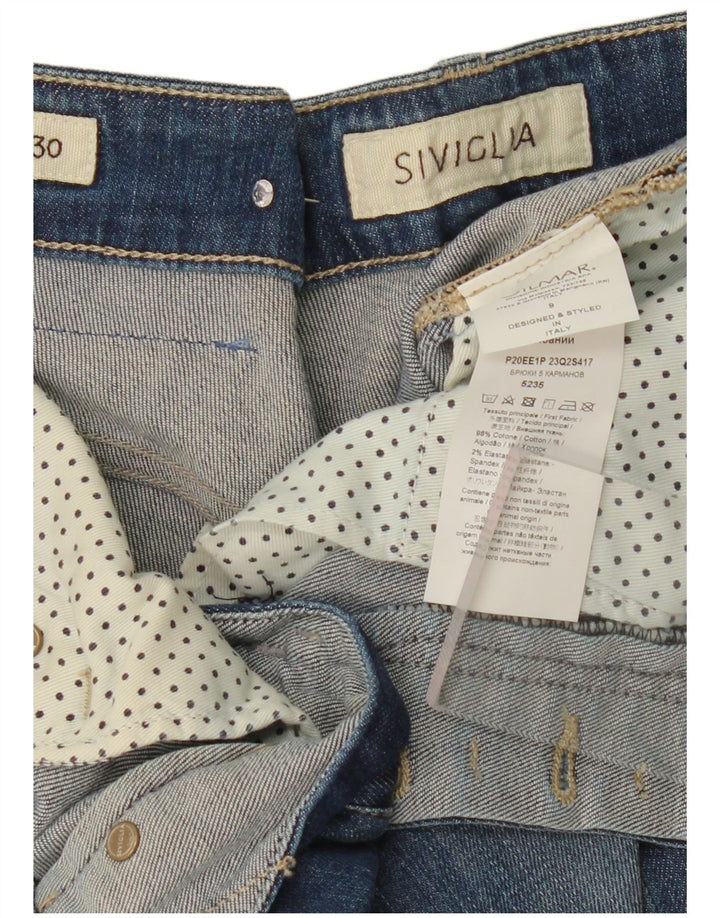 Jeans Cropped Donna SIVIGLIA W30 L26 Cotone Blu