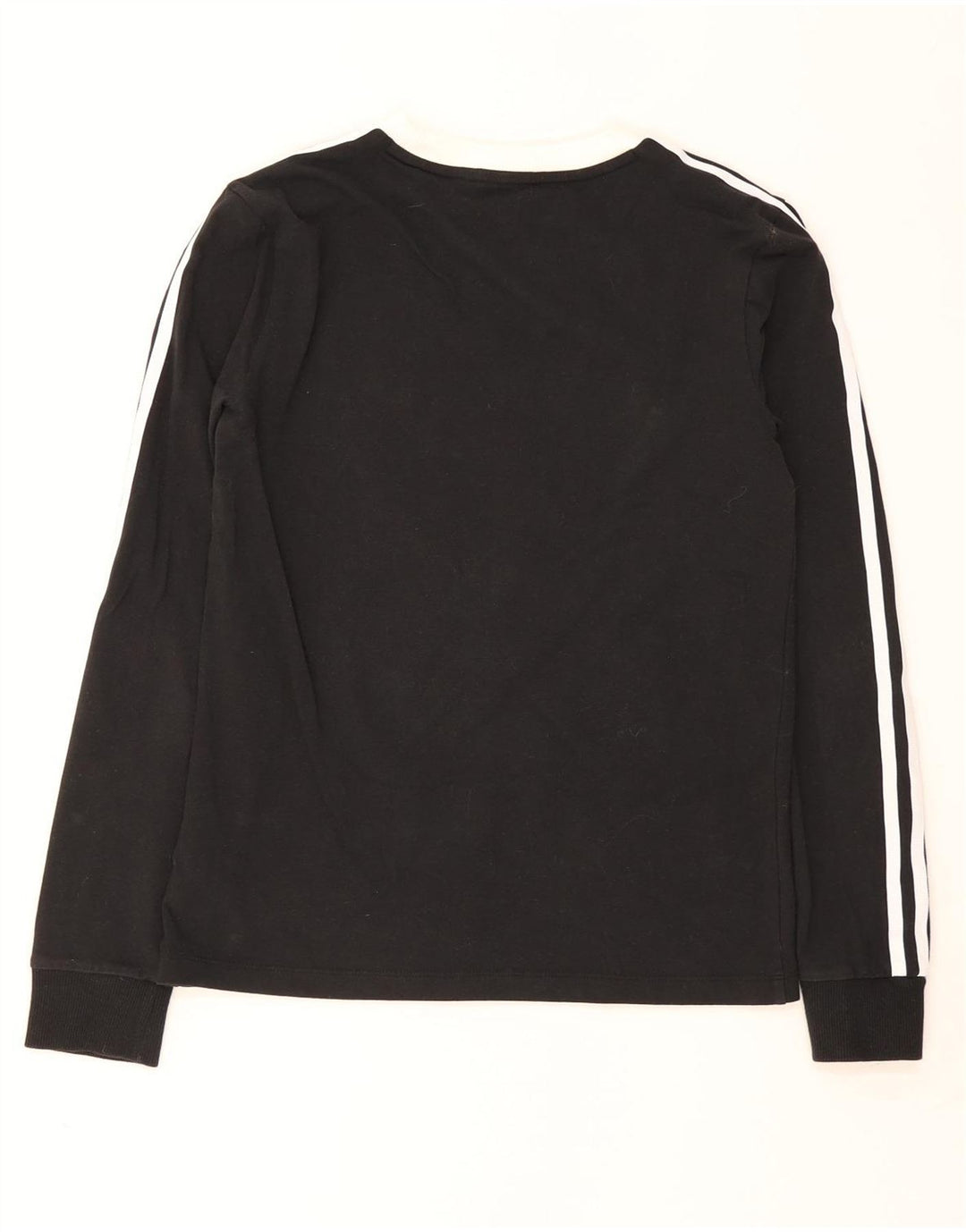 Top Adidas da donna a manica lunga UK 8 Small in cotone nero