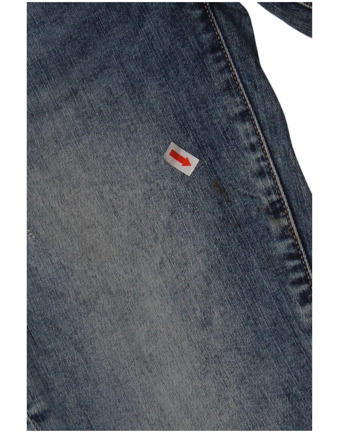 Pantaloncini di jeans skinny a vita media da donna Guess W26 piccoli blu