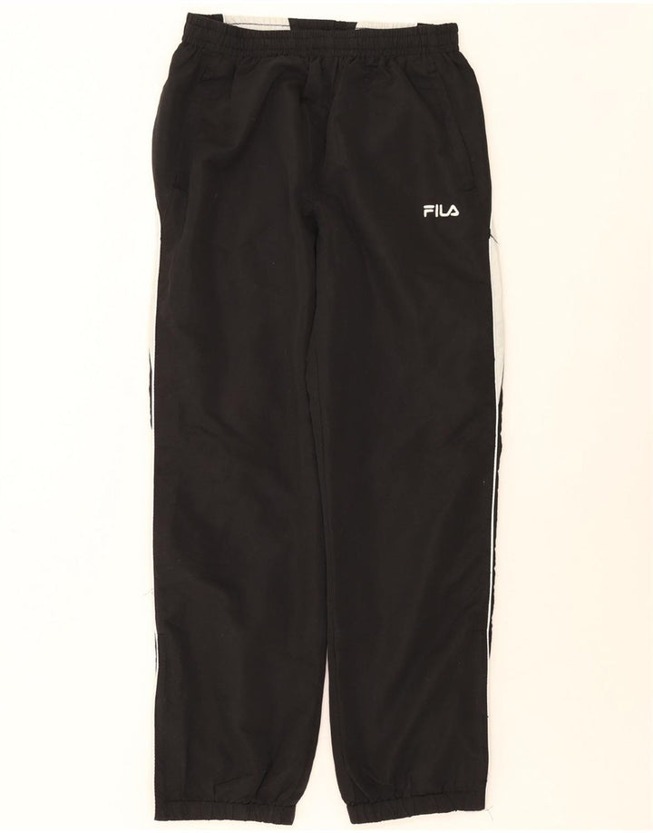 FILA Mens Tracksuit Trousers Medium  Black Colourblock Polyester Vintage Fila and Second-Hand Fila from Messina Hembry 