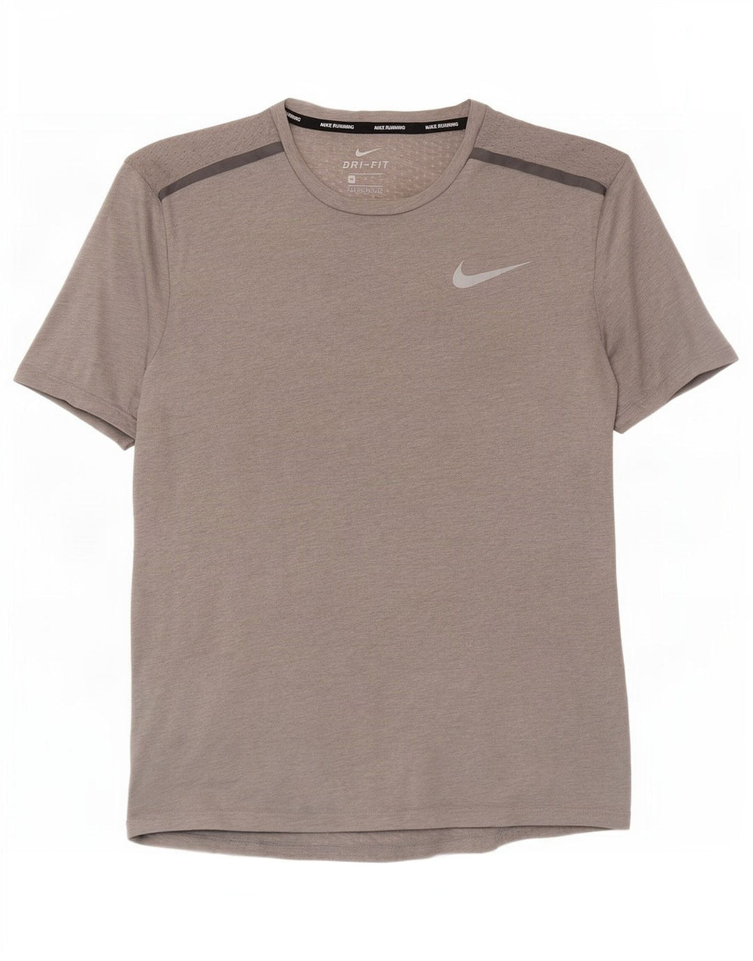 T-shirt Nike Dri Fit da uomo, top in poliestere grigio medio