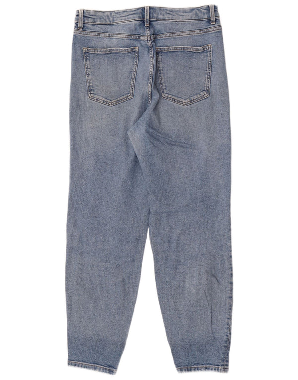 Jeans affusolati a vita alta da donna Marks & Spencer UK 12 medio W30 L28 blu