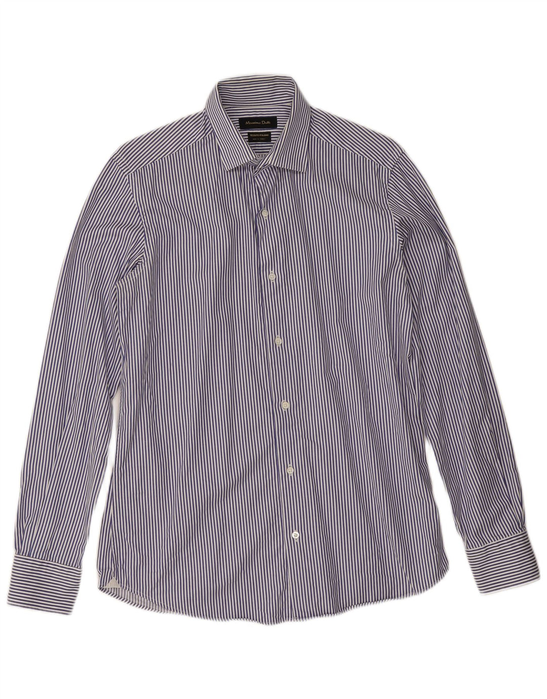 Camicia da uomo Massimo Dutti taglia 15 1/2 39 gessato blu medio