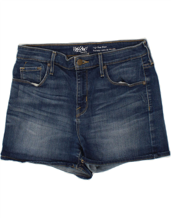 MOSSIMO Womens Pantalone High Waist Denim Shorts US 10 Large W30 Blue Vintage Mossimo and Second-Hand Mossimo from Messina Hembry 