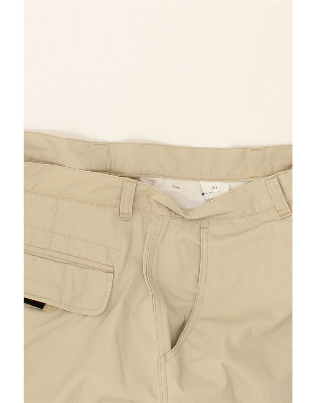 VINTAGE Mens Cargo Shorts W36 Large Beige Cotton Vintage Vintage and Second-Hand Vintage from Messina Hembry 