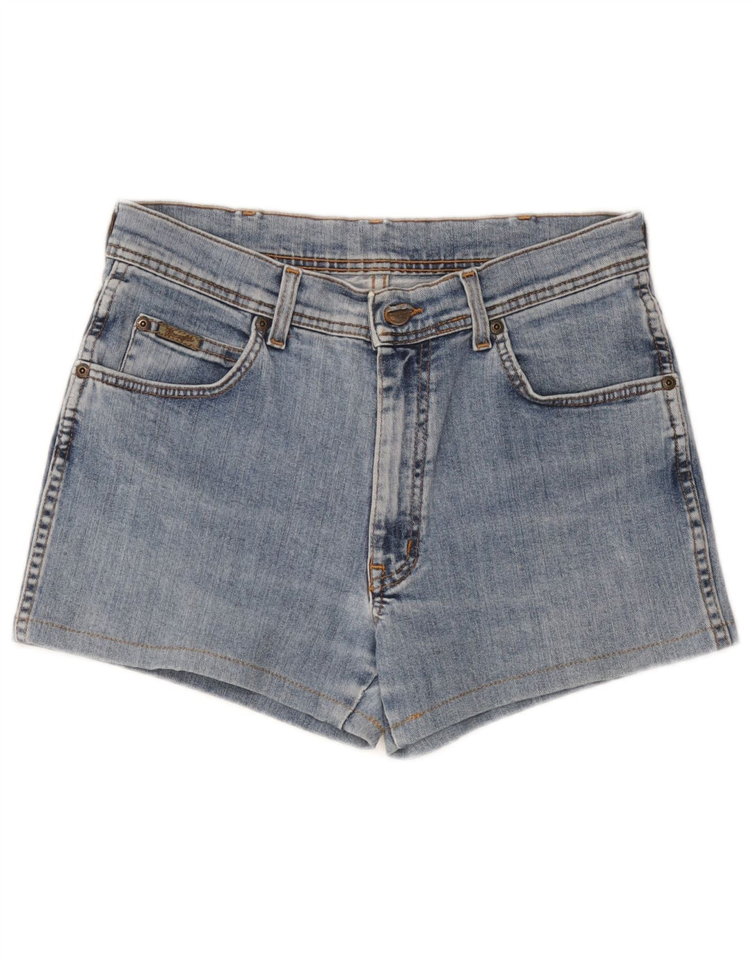 Pantaloncini Wrangler da uomo in denim elasticizzato Texas W32 grande cotone blu