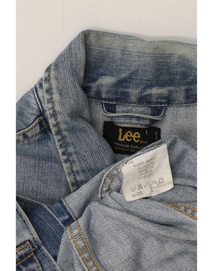 Giacca di jeans Lee Rider da uomo UK 40 grande cotone blu