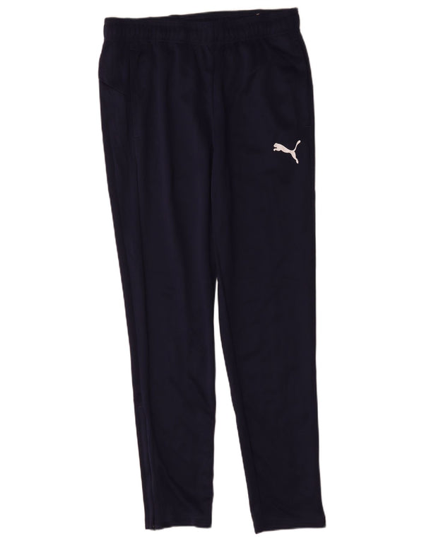 Pantaloni da tuta da uomo Puma Large in poliestere blu navy