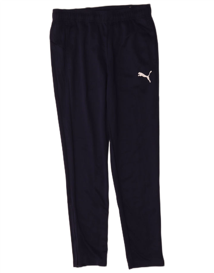 Pantaloni da tuta da uomo Puma Large in poliestere blu navy