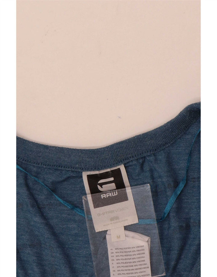 T-shirt grafica da donna G-Star Top UK 12 Poliestere blu medio