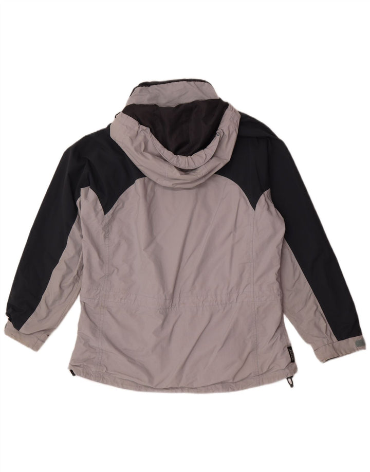 Giacca antipioggia oversize con cappuccio da donna Sprayway UK 18 XL Colore grigio