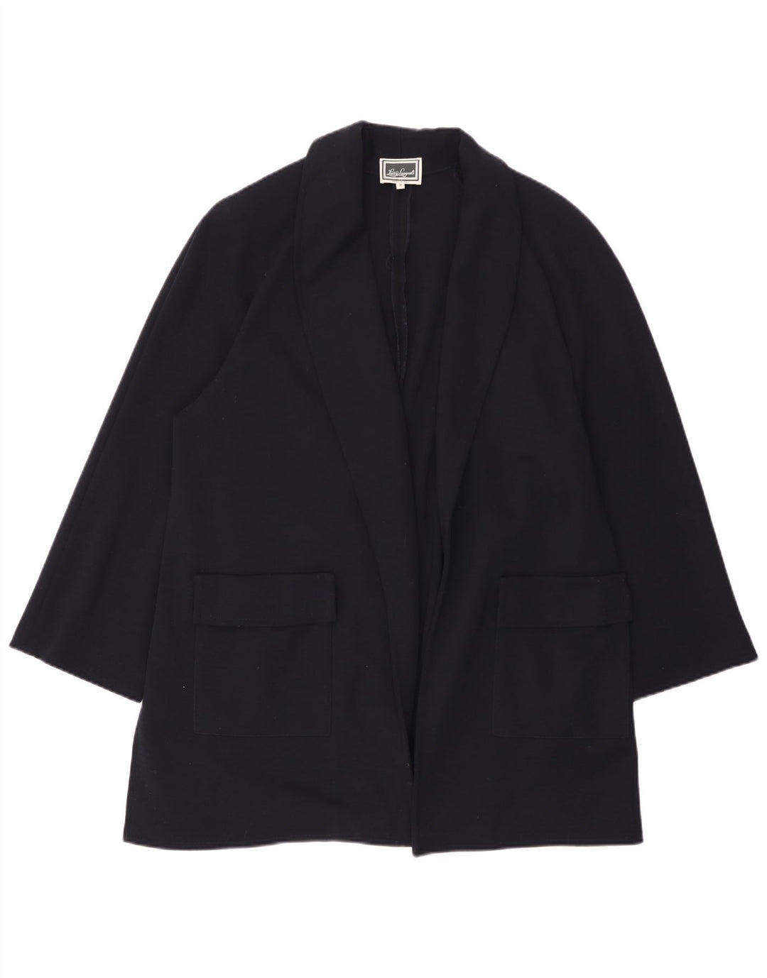 Giacca blazer aperta oversize da donna Luisa Spagnoli UK 14 medio blu navy