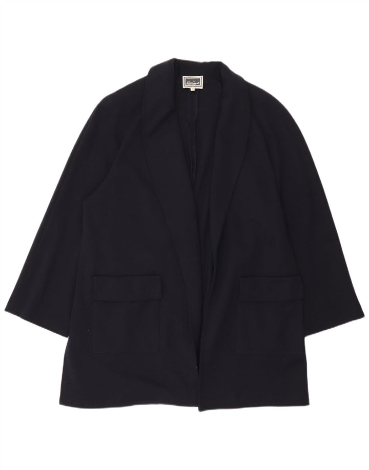 Giacca blazer aperta oversize da donna Luisa Spagnoli UK 14 medio blu navy