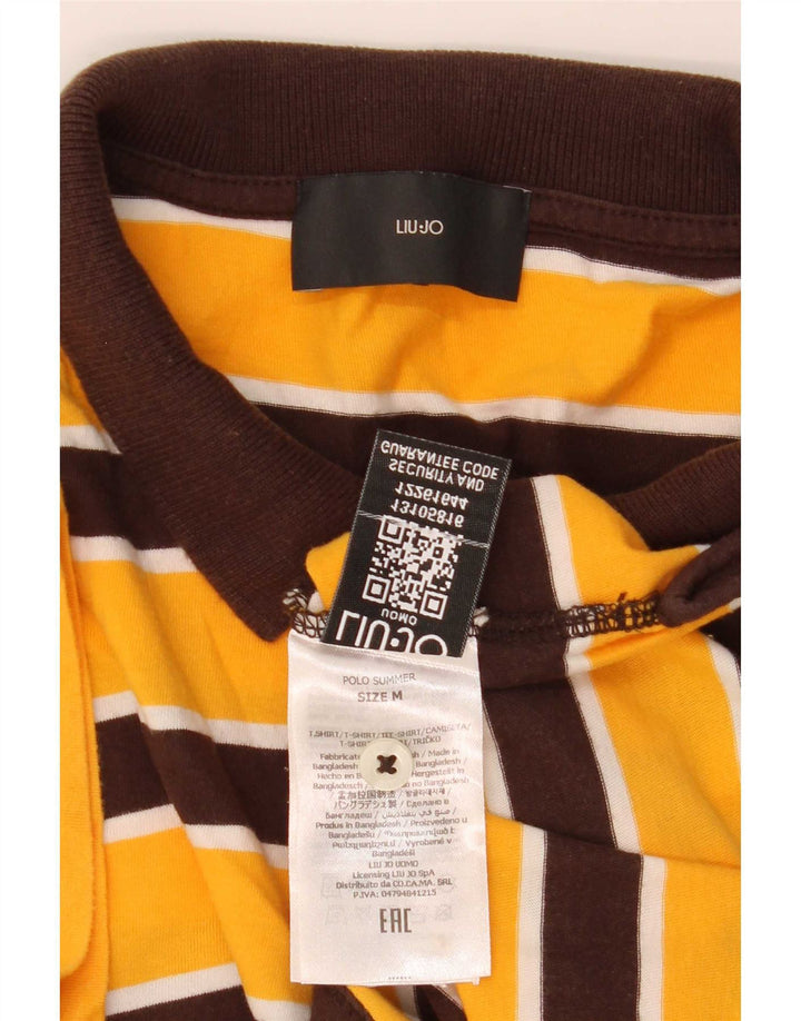 Polo Uomo Liu Jo Cotone Rigato Medio Giallo