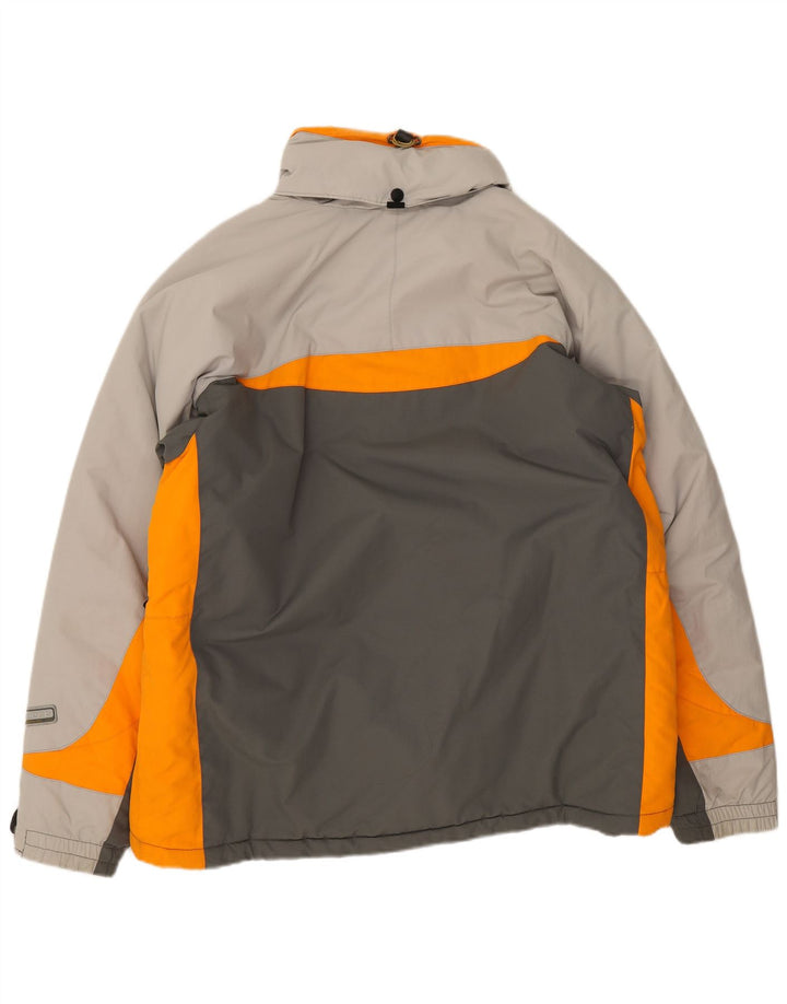 Giacca da sci con cappuccio da uomo Columbia UK 40 Large Grigio Colourblock in poliammide
