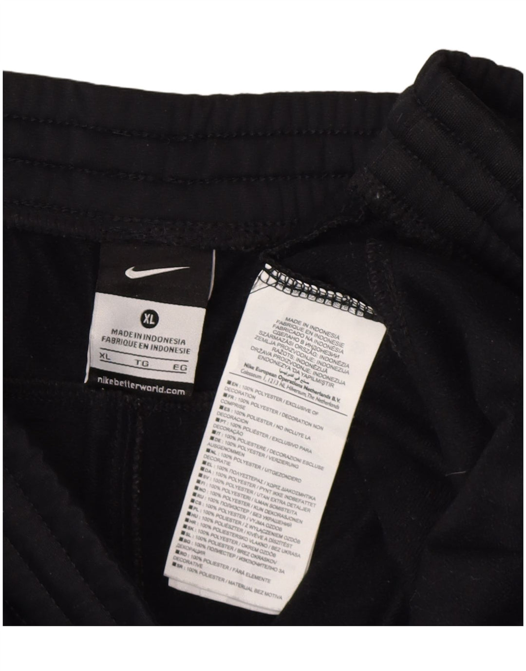 Pantaloni da tuta Nike da uomo XL in poliestere nero