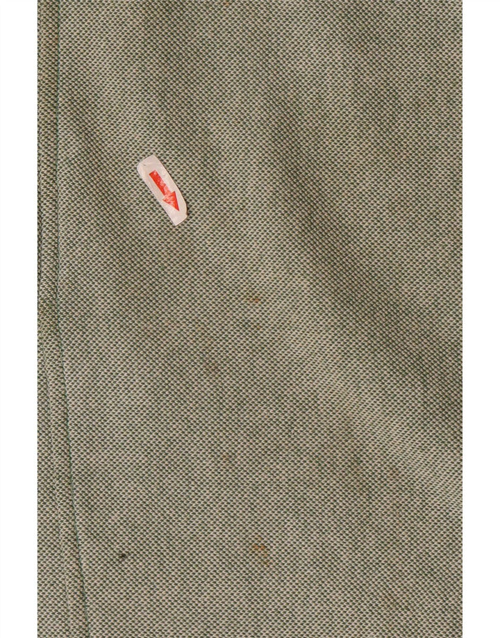 Felpa da uomo con collo con zip Orvis, maglione grande, cotone verde