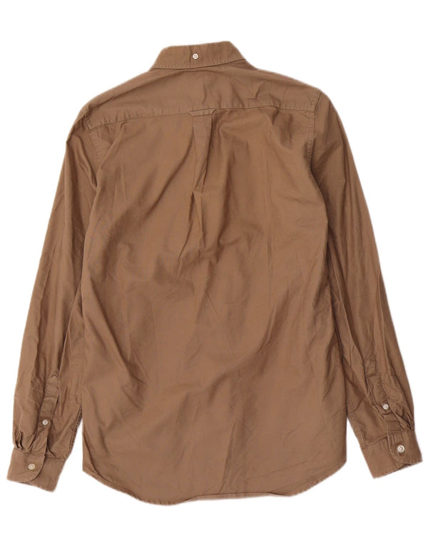 Gant Camicia da uomo Oxford vestibilità regolare taglia 37/38 piccola in cotone beige