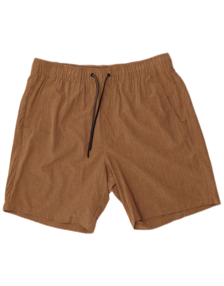 Pantaloncini sportivi da uomo Eddie Bauer XL marrone poliestere