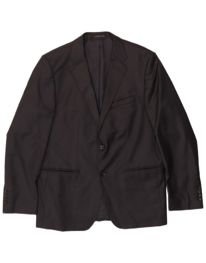 Giacca blazer da uomo a 2 bottoni Zara EU 54 XL nera